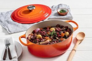 Le Creuset Signature Cast Iron Oval Casserole in Volcanic color, 29 cm size, perfect for cooking