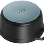 STAUB Cast Iron Roaster/Cocotte in Black, 28 cm – Ideal for Roasting and Baking