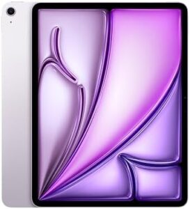 iPad Air 13-inch (M2): Liquid Retina Display, 512GB, Landscape 12MP Front Camera/12MP Back Camera, Wi-Fi 6E, Touch ID, All-Day Battery Life — Purple