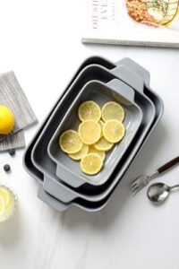 Yachi Ceramic Baking Dish Set with Handle for Steak, Roast, Lasagna, and More