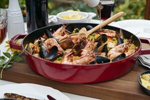 STAUB Cast Iron Chistera in Cherry 24 cm with a self-basting lid and beautiful enamel finish