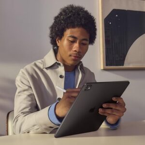 iPad Pro 13-inch (M4): Ultra Retina XDR Display, 2TB, Landscape 12MP Front Camera/12MP Back Camera, Wi-Fi 6E, Face ID, All-Day Battery Life, Nano-Texture Glass — Silver