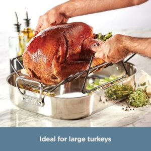 All-Clad E752C264 Stainless Steel Roaster 16-Inch with Nonstick Rack