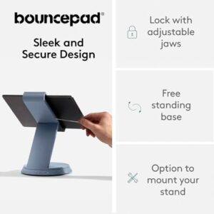 Bouncepad Eddy - Tablet Stand, adjustable Tablet Holder : Desktop and Counter Stand Dock Compatible with iPads, Samsung Galaxy and Windows tablets (Dark)