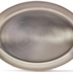 INOCUIVRE Oval Copper Stainless Steel Dish with Brass Handles, 12.5" x 9"