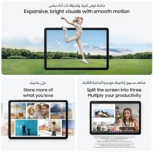 Galaxy Tab A9 8.7" SM-X115 64GB 4GB Factory Unlocked WiFi + LTE Cellular Tablet - International Version (Silver)