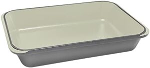 Chasseur Rectangular Roasting Pan, Celestial Grey, 40 x 26 cm, elegant cookware