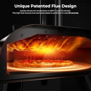 Big Horn Outdoors Wood Pellet Pizza Oven Portable Stainless Steel
