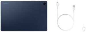 Galaxy Tab A9+ Plus (64GB, 4GB, Wi-Fi Only) 11.0" Android Tablet, 7040mAh Battery, Snapdragon 695 (6nm), 4-Speakers, International Model X210 (W/ 15W Fast Charger, Graphite) (Navy)