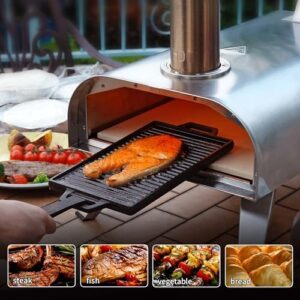 Big Horn Outdoors Wood Pellet Pizza Oven Portable Stainless Steel