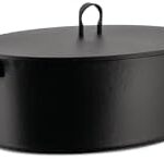 Alessi Officina Oval Casserole in stainless steel, perfect for stylish cooking and serving  