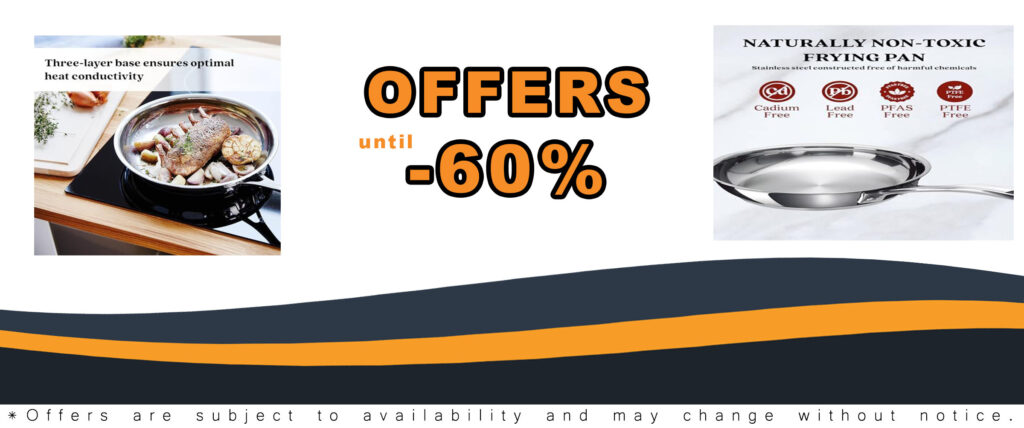 Alva Chef 11" Stainless Steel Frying Pan Skillet, Non-Toxic, Oven Safe, Induction Ready, Dishwasher Safe, Stay-Cool Handle
