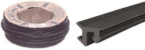 CRL Black 1/2" Roll-In EPDM Gasket - 100' Roll by CR Laurence