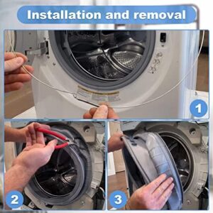 Washer Door Boot Gasket Compatible with LG WM3470HVA, LG WM3570HVA, LG WM3570HWA, LG WM3470HWA, LG WM3770HWA Washing Machine Models