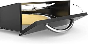 onlyfire Multipurpose Rotisserie and Pizza Oven Kit for Kamado Joe Classic/Pit Boss 22 Ceramic Grills - Including Rotisserie Motor UK Plug, Spit Rod & Pizza Stone