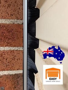 Garage Door Seal for Roller Doors Top and Sides, Roller Door Heavy Duty Door Seal, DIY Door Brush Seal Set Keeps Out Pests, Weather Stripping Protects Against Wind, Rain, Dust, Drafts