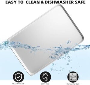 12 Pack Baking Sheet Pan Aluminum Commercial Pan for Oven Freezer Bakery Hotel Restaurant 16" × 24" (3)
