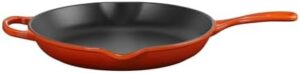 Le Creuset Signature Cast Iron Round Skillet Pan 30 cm Diameter, Cayenne