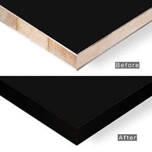 ZYJT Black Edge Banding, 2 inch x 250ft roll of Veneer Edge Banding -Pre-glued Flexible Edging, PVC Tape Banding on with Hot Melt Adhesive Easy Application for Cabinet Repair Furniture Restoration